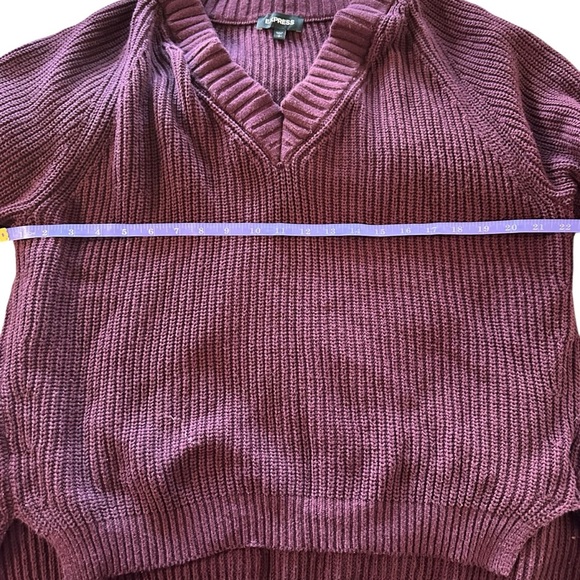 Express Pink Off-the-Shoulder Sweater - Picture 4 of 6